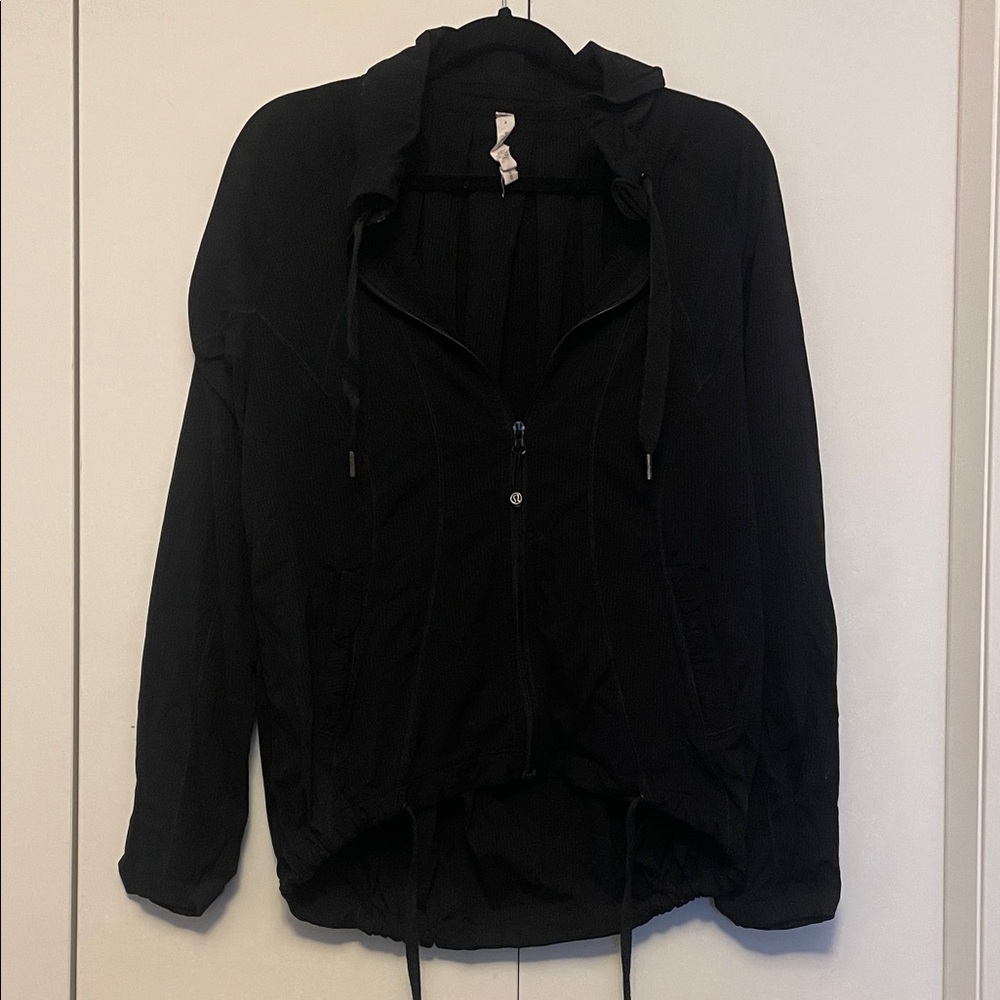 lululemon athletica Midnight Black dance studio material Utility Jacket